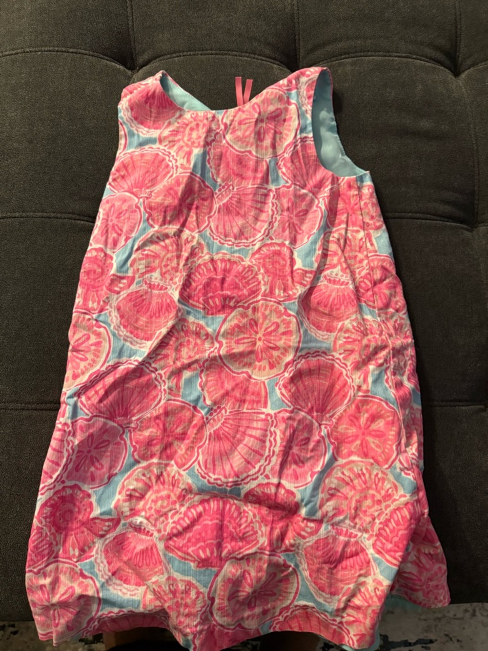 Tommy Bahama Light Aqua and Pink Girls Dress